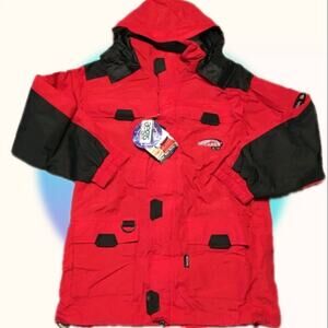 STEARNS ELITE MENS  WATERPROOF RAIN JACKET. size medium